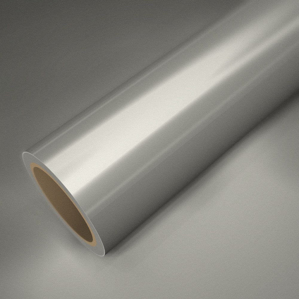 Rotolo di pellicola ICR® alluminio argento opaco su un foglio della stessa pellicola