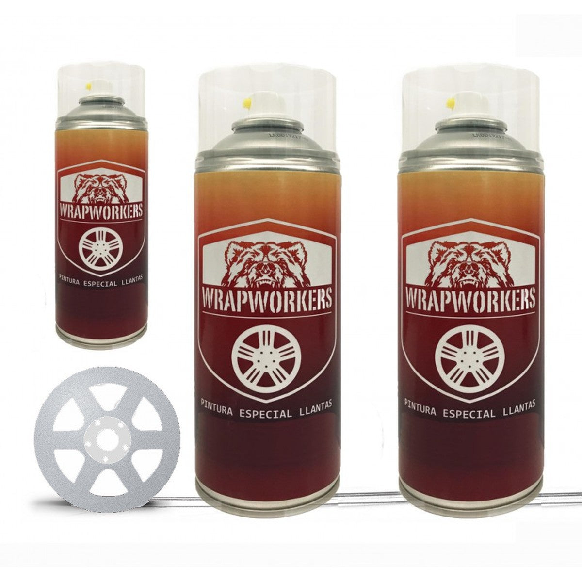 Kit vernice spray per cerchi · Alluminio lucido