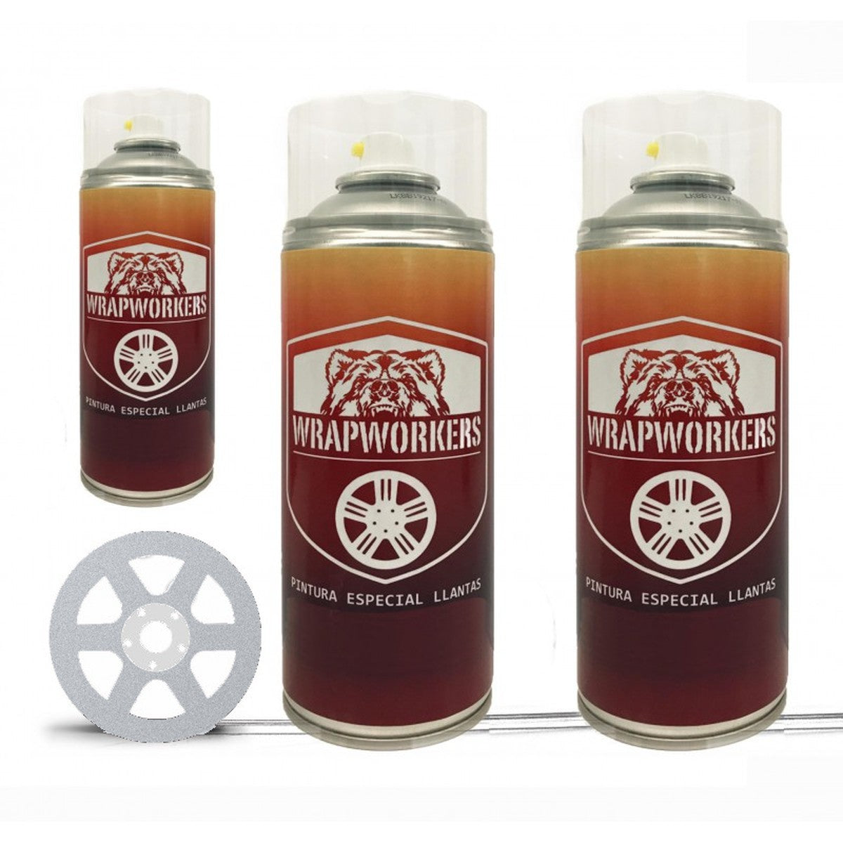 Kit vernice spray per cerchi · Alluminio opaco