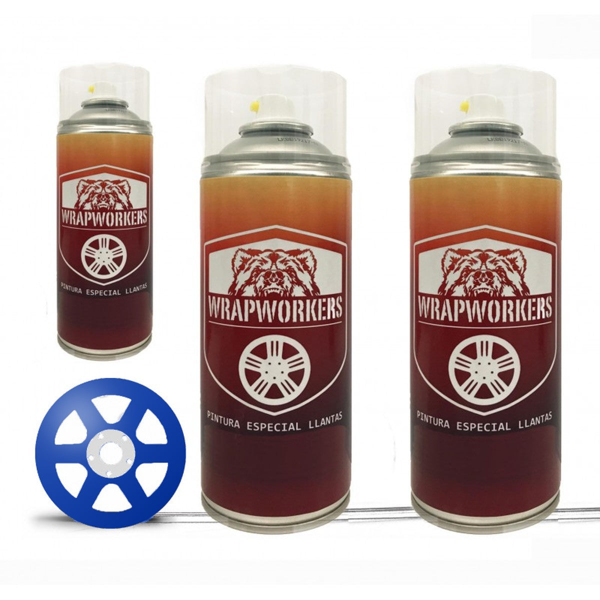Kit vernice spray per cerchi · Blu lucido