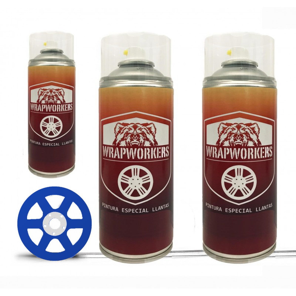Kit vernice spray per cerchi · Blu opaco
