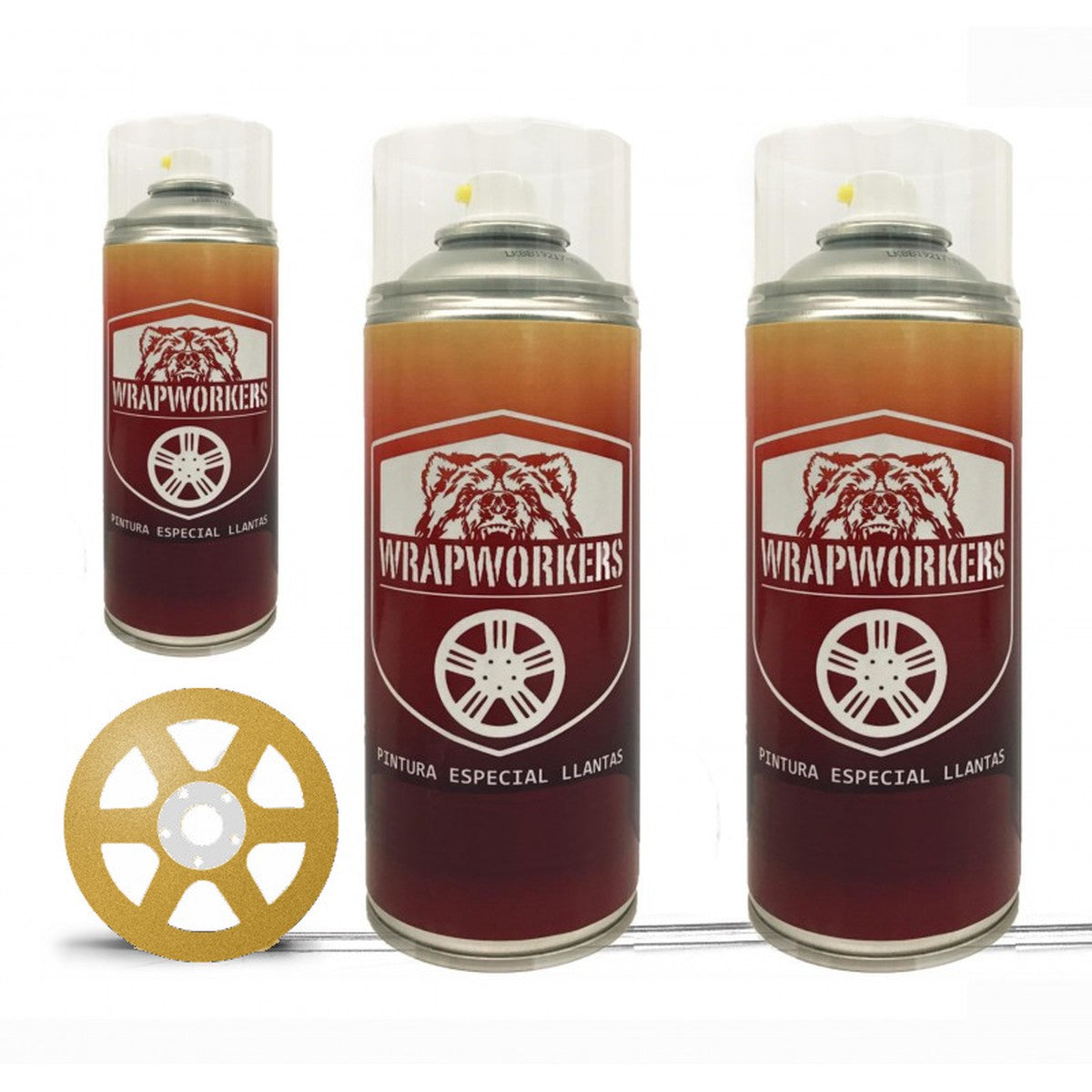 Kit vernice spray per cerchi · Oro lucido