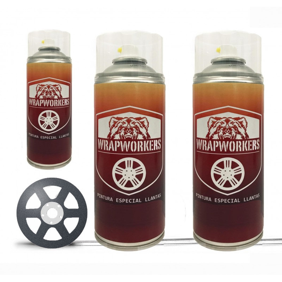 Kit vernice spray per cerchi · Gun Metal lucido