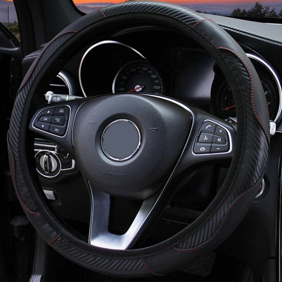 Coprivolante effetto carbonio nero