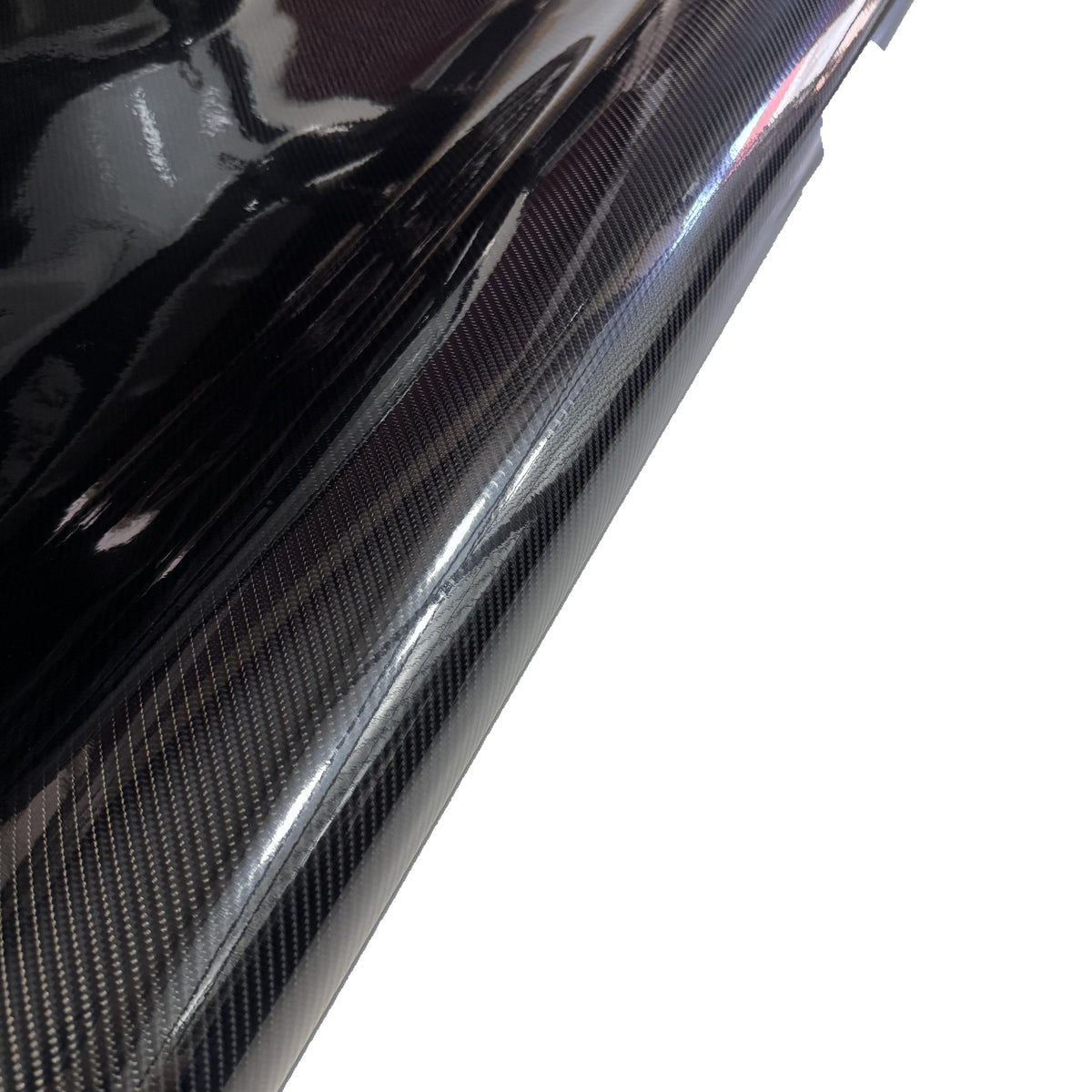 Lucentezza della pellicola carbonio nero Premium vista da vicino